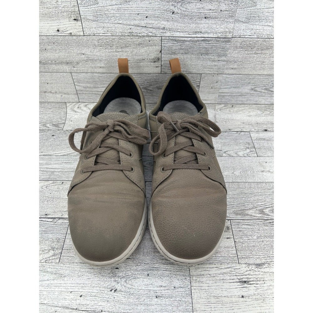 Clarks Cloudsteppers Women Sneakers Taupe Leather Lace Up Casual Comfort Sz 7.5M - Picture 3 of 14
